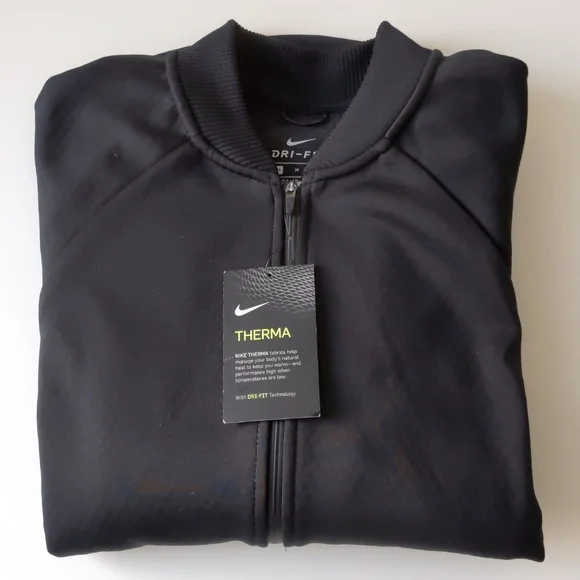 Nike Dri Fit Therma Short Sleeve Jacket Black Women's Medium - Picture 8 of 8